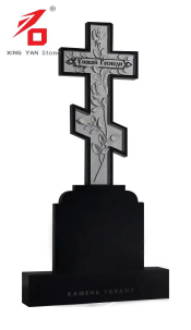 Nigrum Granite Rose Monumentum in Cruce