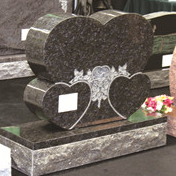 Chinese Xingyan Double Cordis Sculpture es Tombstone