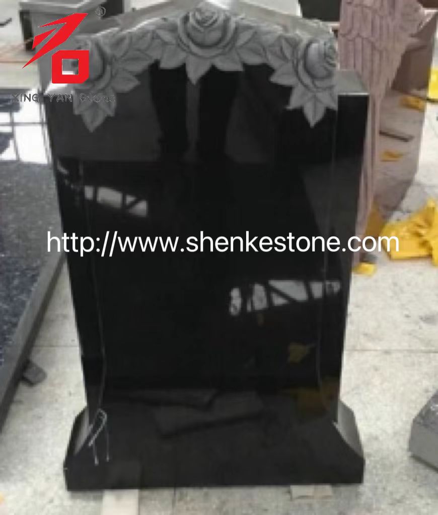 High Quality Nigrum Granite Celata Rose Memorial ad coemeterium