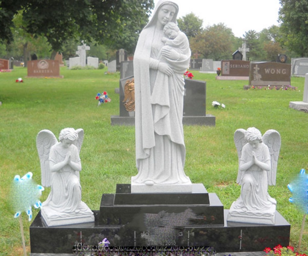 Madonna tenens puer et orantes Angelus combination monumento