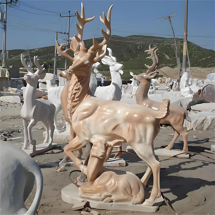 Marmor Deer Statue