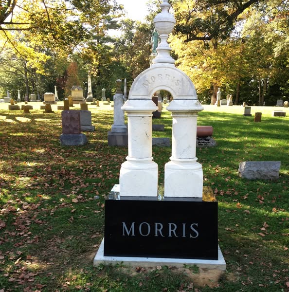 Xingyan American-style strepitus duplex-columnae domus headstone