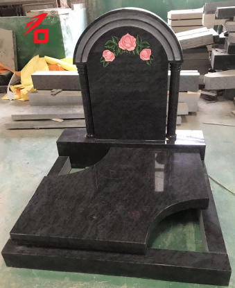 Xingyan Stone Carved Bahama Blue Rose Granite artistic Sepulchrum