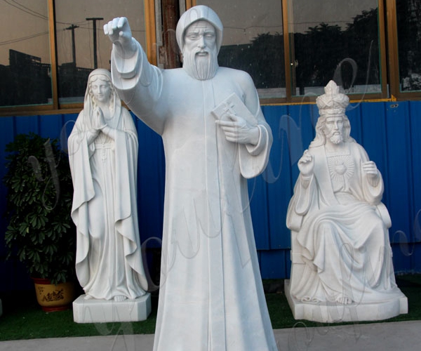 Xingyan Alba Marble Western religionis figura lapis sculptures
